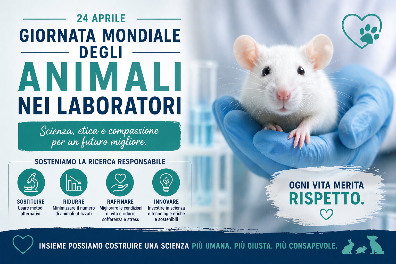 Giornata Mondiale degli Animali nei Laboratori